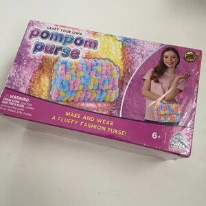 Purple Ladybug Craft Your Own Pompom Purse Kit